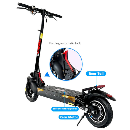 EU US USA Warehouse Foldable 2 Wheel Portable Mobility Electric Scooter 800w For Adult