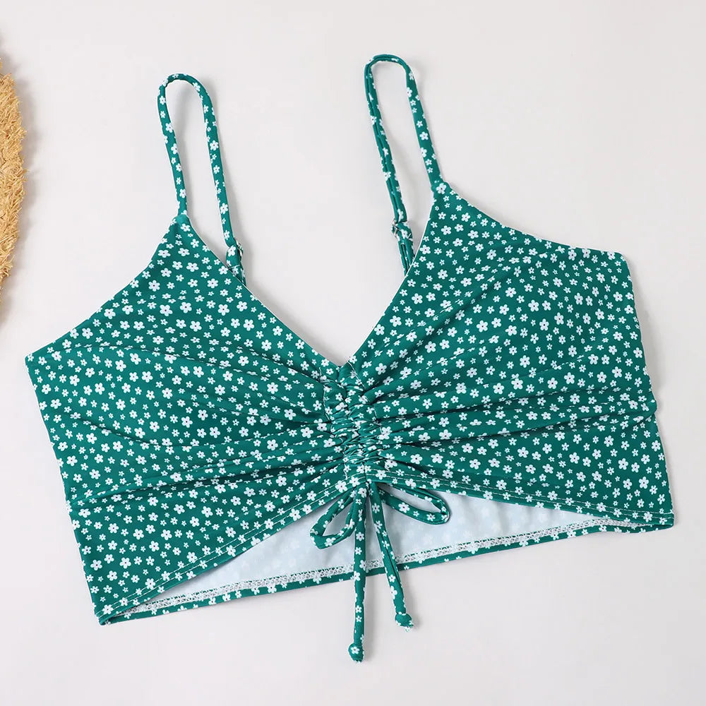 Maillot de bain taille haute pour femmes, Bikini, Push Up, imprimé Floral