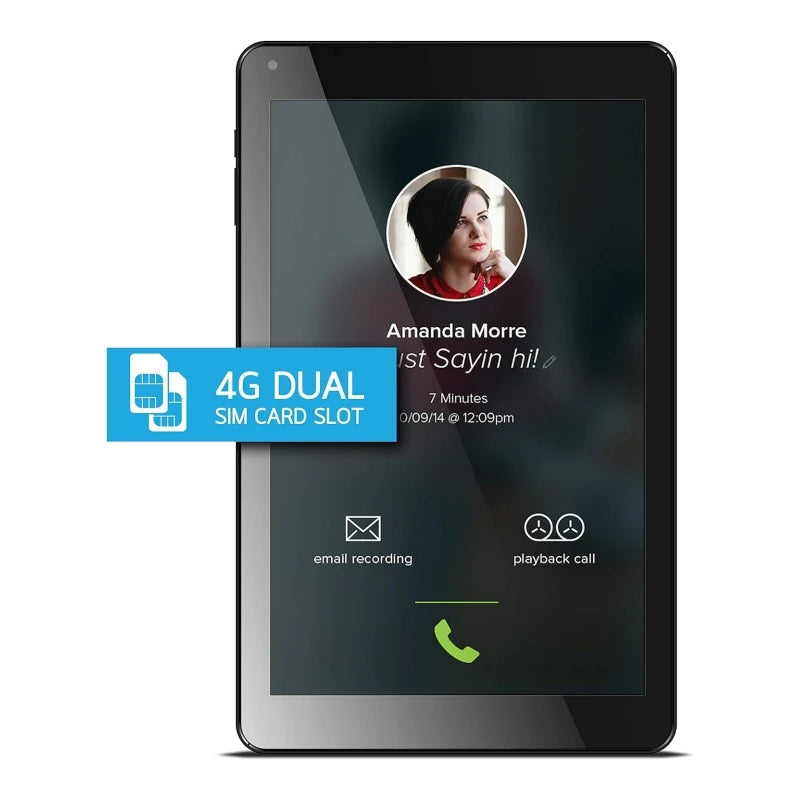 10.1 pouces QDYS Android 8.1 appel téléphonique tablette 2GB RAM 16GB ROM double caméra 1280*800 IPS Quad-Core 1.3GHz MTK6735 CPU carte SIM