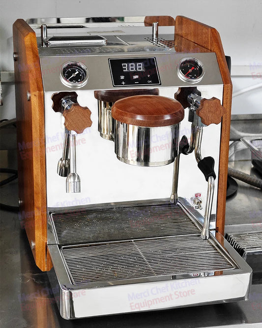 ITOP – Machine à Expresso Professionnelle à Pompe Vibrante, Double Chaudière 2800 W