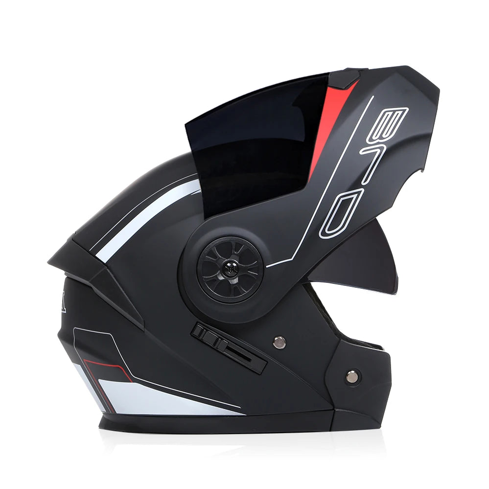 Casque de moto rabattable pour hommes et femmes, sécurité, descente, motocross, course modulaire, visage intégral personnalisé, approuvé par le DOT