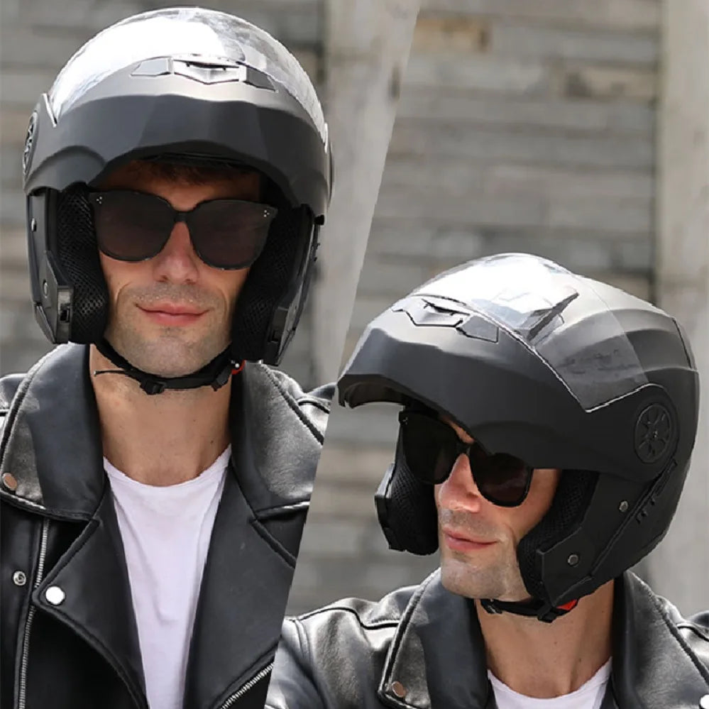 Casque de moto rabattable pour hommes et femmes, sécurité, descente, motocross, course modulaire, visage intégral personnalisé, approuvé par le DOT