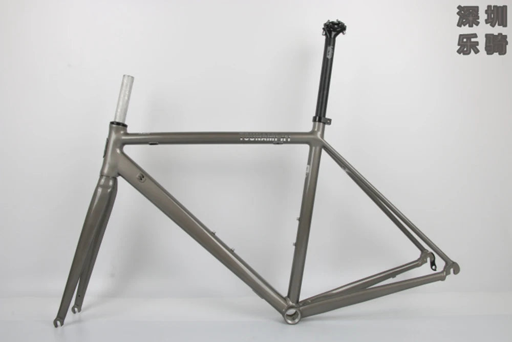 Le Cadre: TSUNAMI-Road Bicycle Frame, R1 Aluminum Alloy, 700C Rim Brake, C Clamp, Bicycle Rear Frame, Carbon Fork, New, 2024