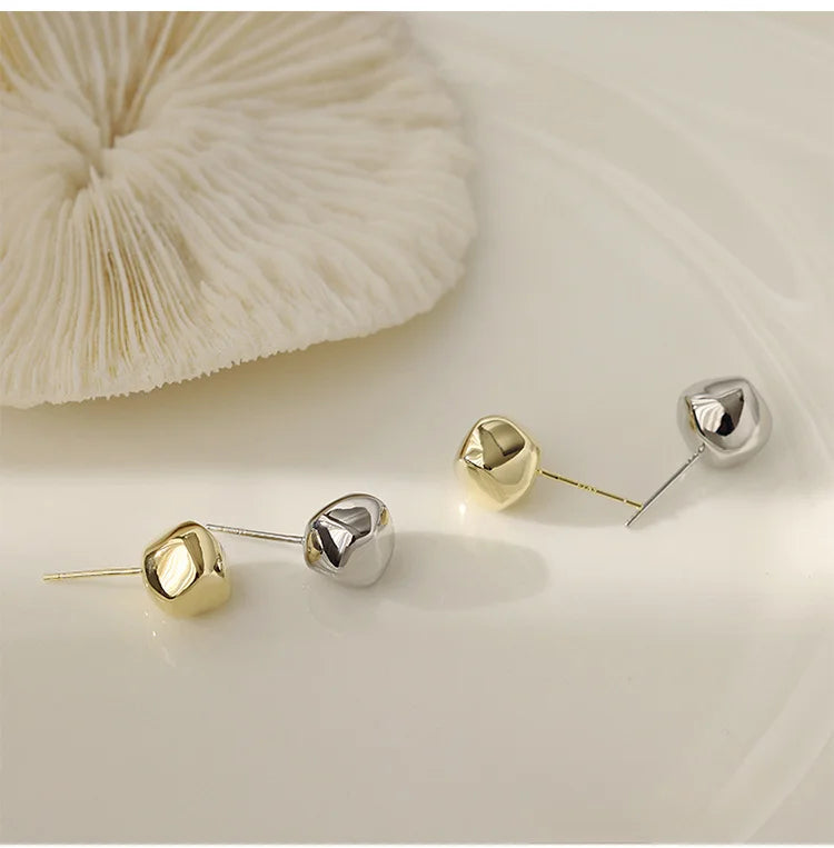 Boucles d'oreilles en argent 925 pour femmes, accessoires de bijoux mignons et doux, accessoires de bijoux simples à la mode