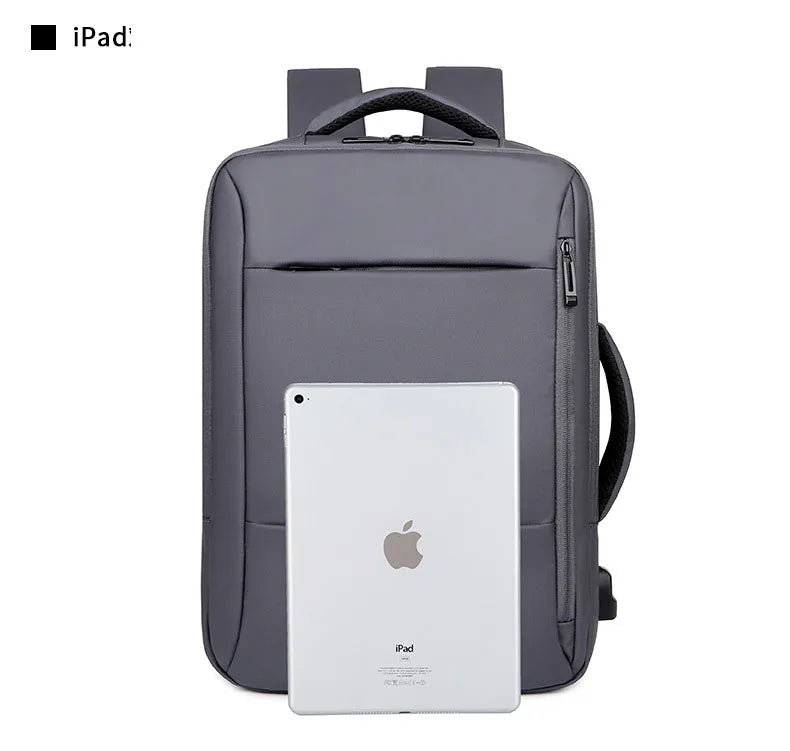 Men's Large Capacity Backpack USB Charging Laptop Bag Waterproof Business Travel Luggage Bag.
