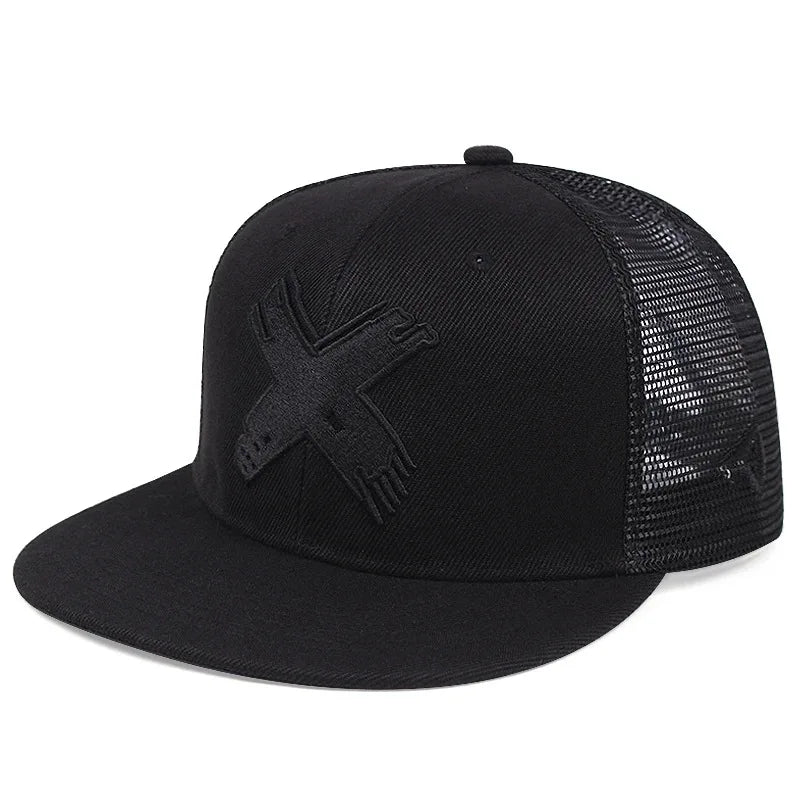 Casquette Baseball Unisexe Diamant Snapback Réglable Hip Hop Papa Hat Camionneur