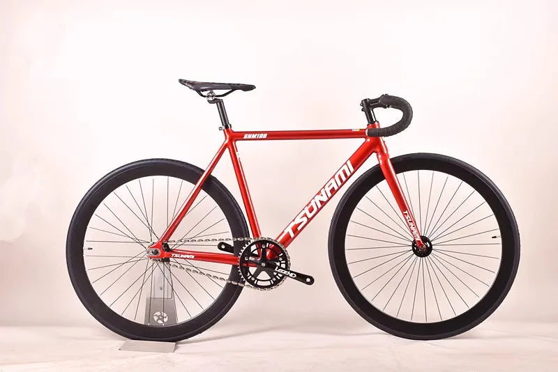 Tsunami SNM100 Fixie vélo à pignon fixe piste vélos de course à vitesse unique 700C cadre en aluminium pièces de cyclisme personnalisables sans frein