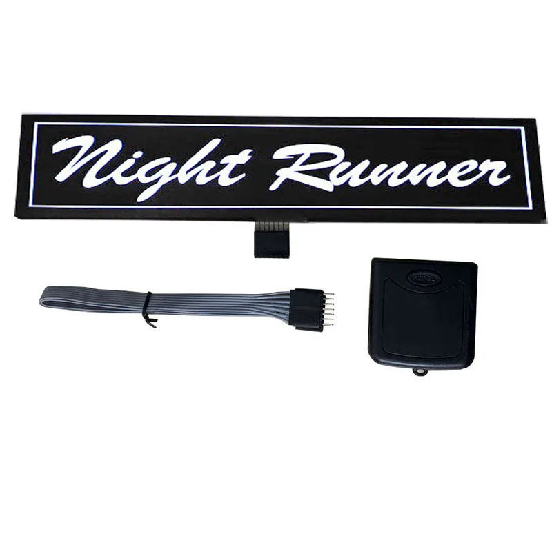 Autocollant de lumière LED de décoration de voiture JDM, feux clignotants, panneau lumineux de pare-brise, lampe de marqueur électrique, mode