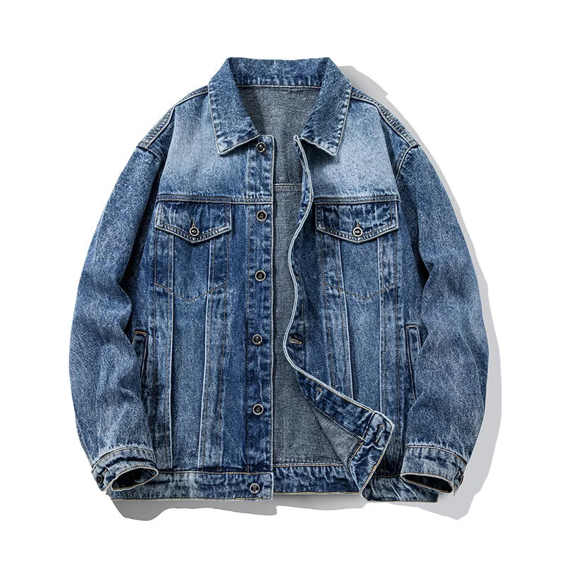 Veste en denim homme loose KK LUFAINA – Style casual sport printemps/automne