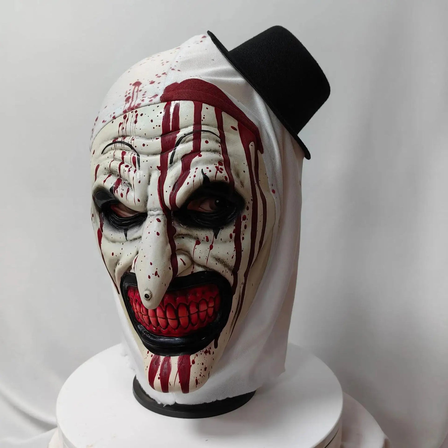 Masque Clown Terrifier en Latex – Halloween & Cosplay Effrayant pour Adultes