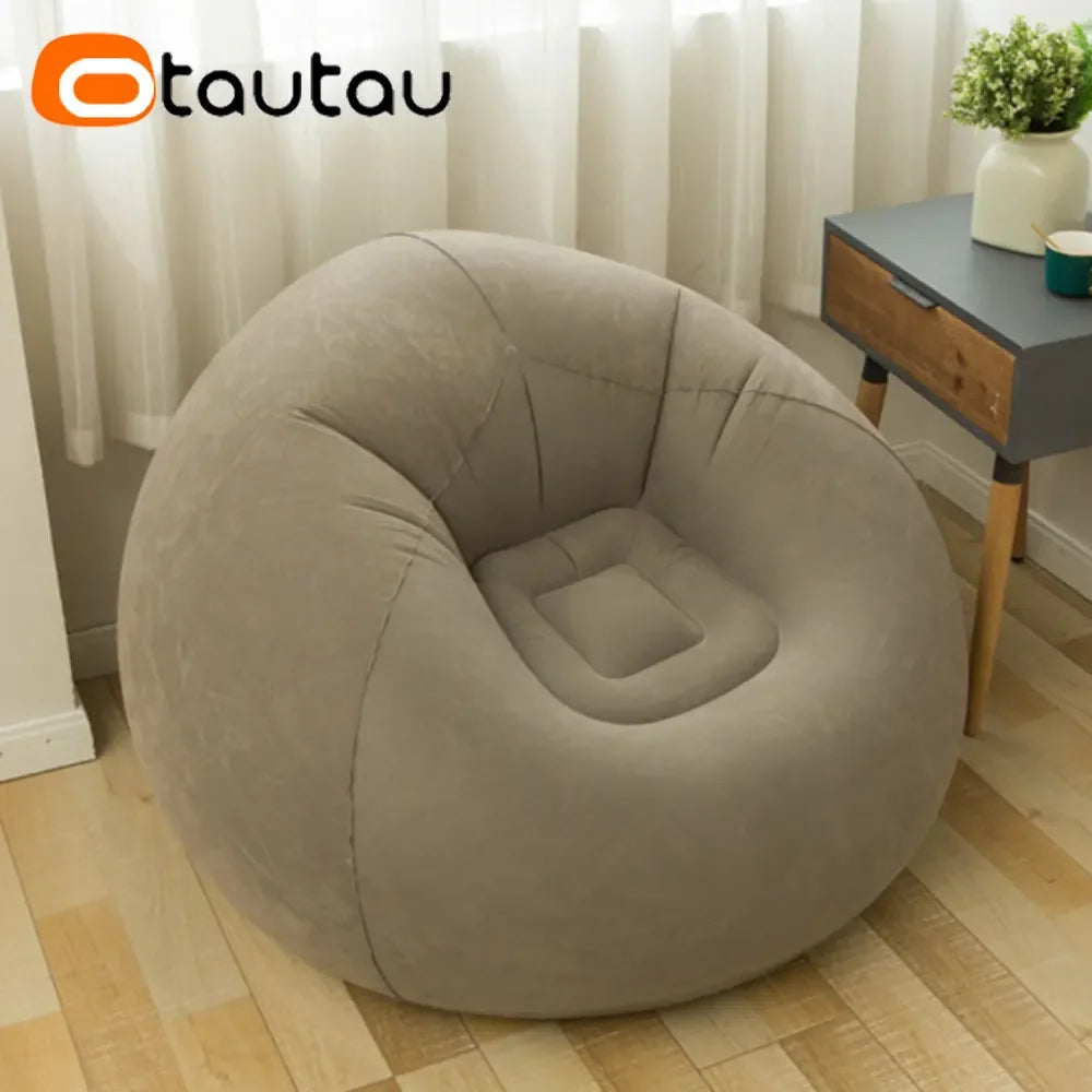 OTAUTAU canapé gonflable extérieur Portable Camping canapé pliant chaise de jardin confortable paresseux Pouf Sac gain de place meubles SF028