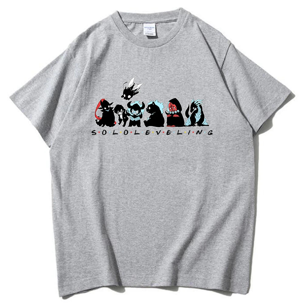 T-shirt à Manches Courtes et Col Rond, Mignon, Dessin Animé, Solo Droeling, GérGift