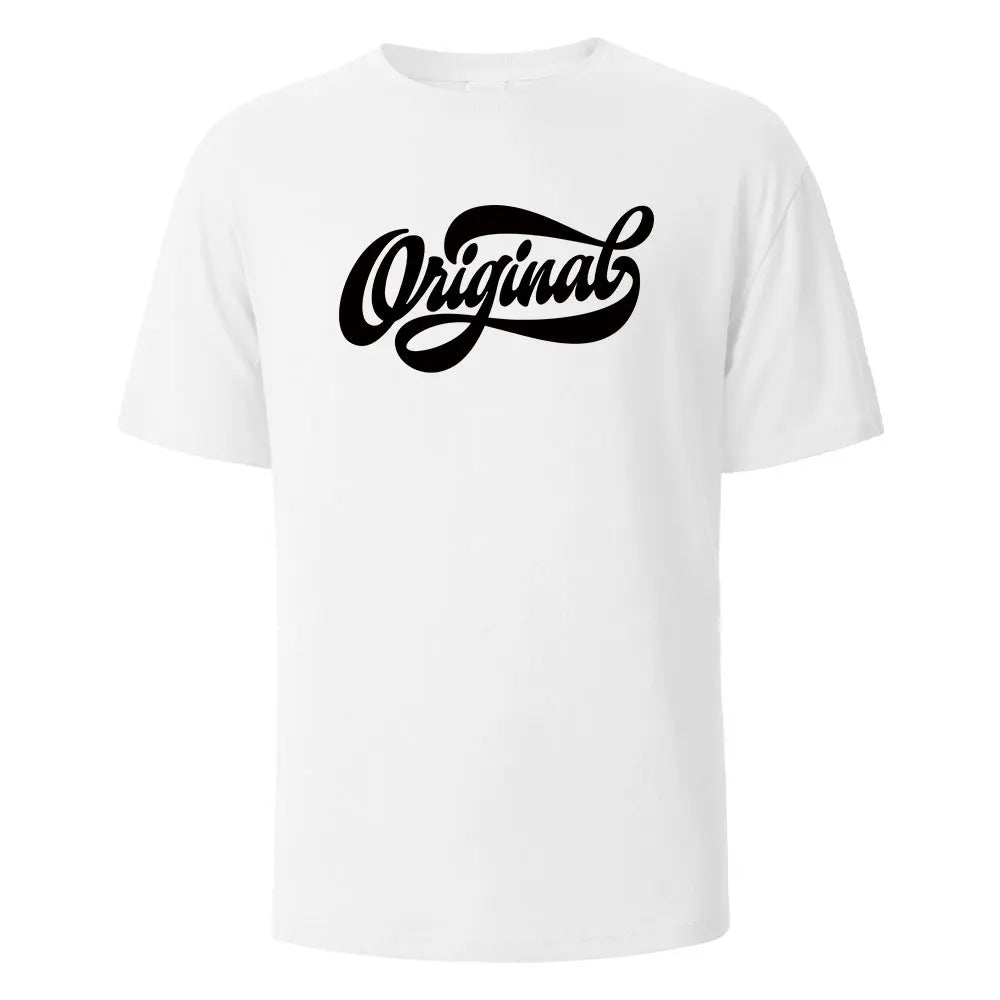 T-shirt Homme & Femme – Col Rond, Surdimensionné et Imprimé