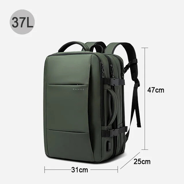 Sac à Dos Homme Bange 20-35L – Oxford, Multi-Poches, Style Commerce