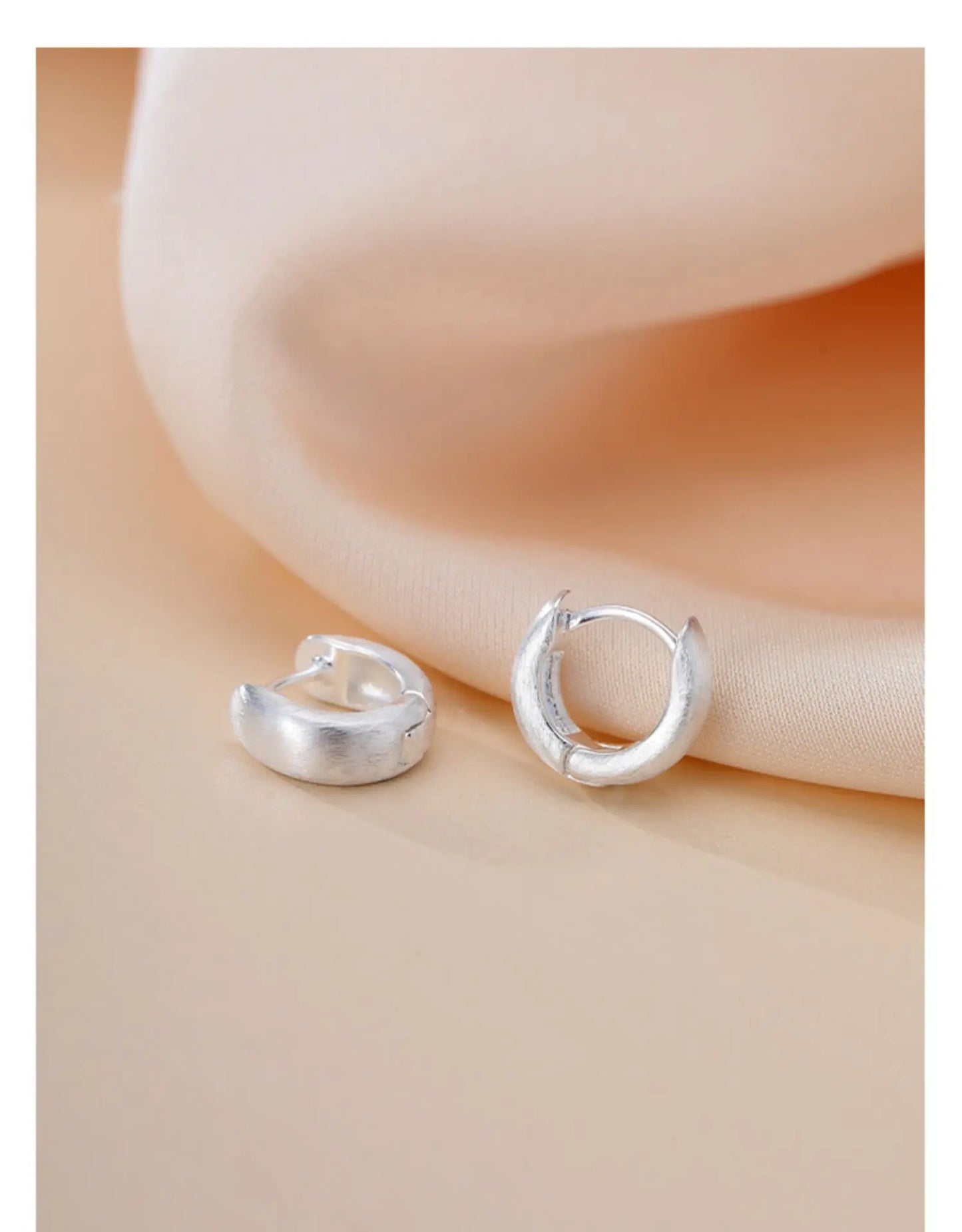 Boucles d'oreilles rondes minimalistes en argent Sterling 925 véritable pour femmes, cerceau, accessoires de bijoux