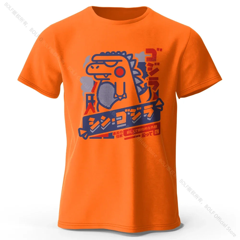 T-Shirt 100% coton imprimé Animal Harajuku Kawaii, T-Shirt léger à manches courtes et col rond, vêtements décontractés unisexes