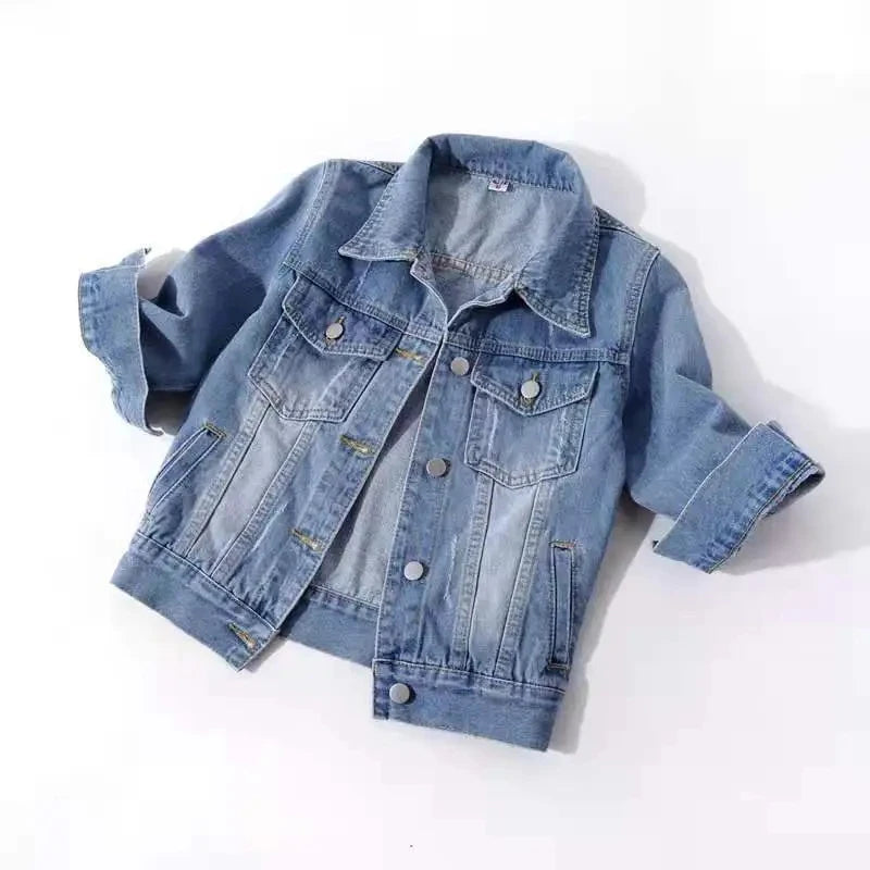 Veste en Jean pour femmes, hauts de couleur rose, couleur unie, courte, multicolore
