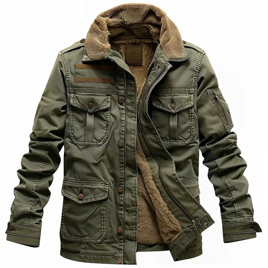 Veste militaire homme M65 – Style militaire, capuche cachée et poches pratiques
