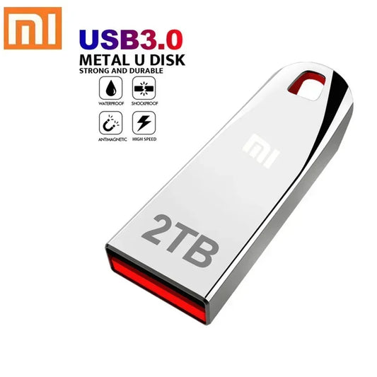 Clé USB 3.0 en métal de 2 to, clé USB haute vitesse 1 to 512 go, clé USB Portable SSD, disque Flash USB, adaptateur TYPE-C