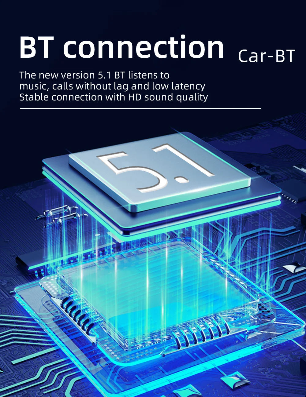 Autoradio BQCC 1DIN MP3 avec Radio DAB – Écran Tactile 2,5", Audio Puissant et Multi-Formats