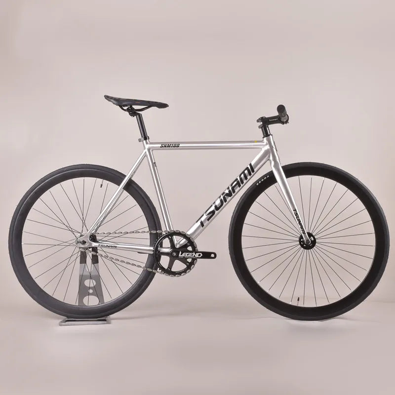 Tsunami SNM100 Fixie vélo à pignon fixe piste vélos de course à vitesse unique 700C cadre en aluminium pièces de cyclisme personnalisables sans frein