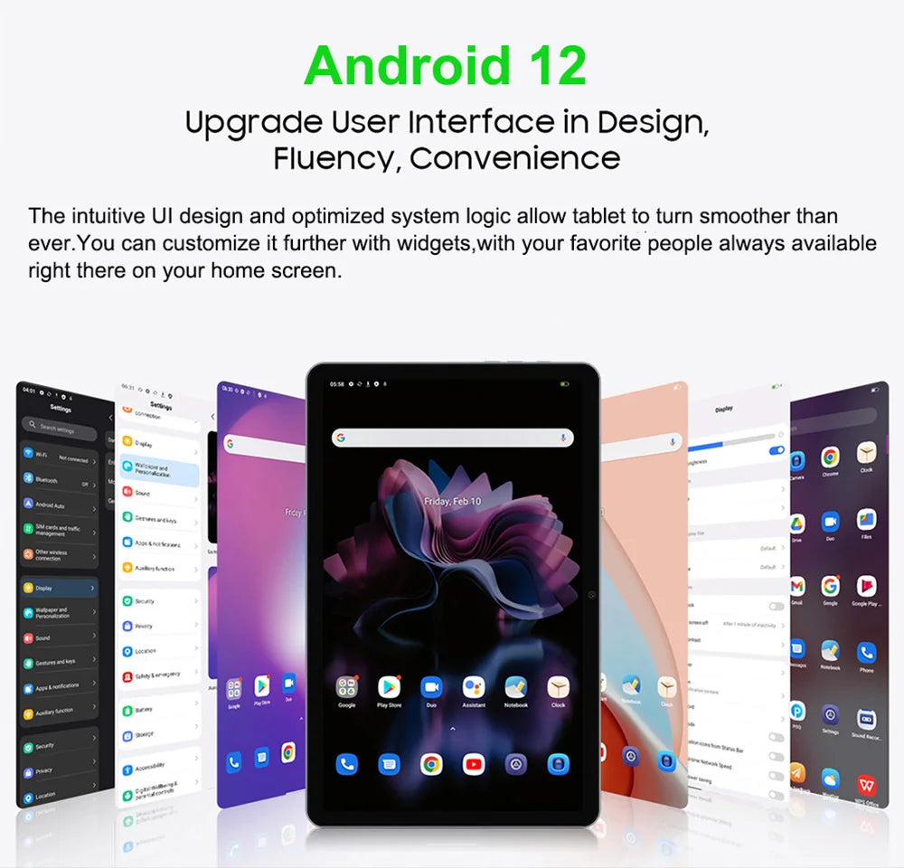 Tablette Nenmoen Mpad14 – 14,1" FHD, 6/12GB RAM, 256GB, Android 12, 4G LTE