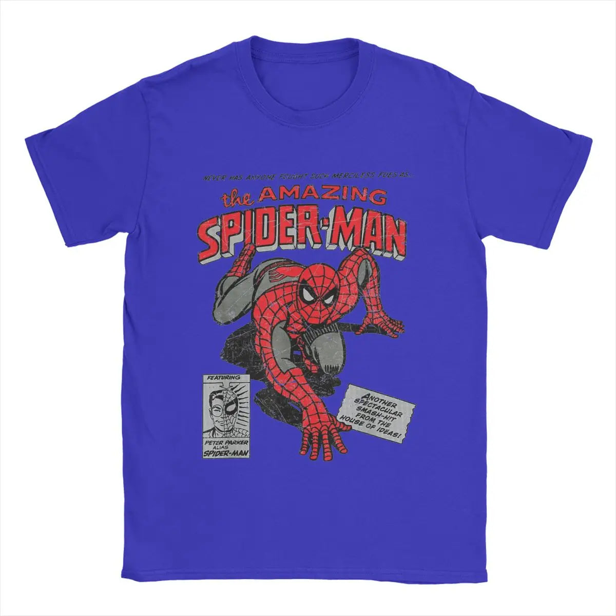 Spider-man Retro Comic Movie T-Shirt pour hommes, SpidSuffolk Tees, Creative Tees, Round Neck T-Shirt, 100% Cotton Birthday Present, Y-Man
