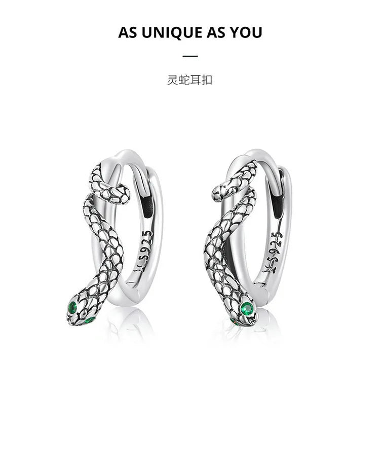 REETI – boucles d'oreilles serpent en argent Sterling 925, bijoux créatifs et Sexy pour femmes, cadeau personnalisé