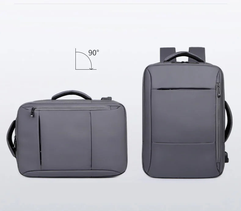 Men's Large Capacity Backpack USB Charging Laptop Bag Waterproof Business Travel Luggage Bag.