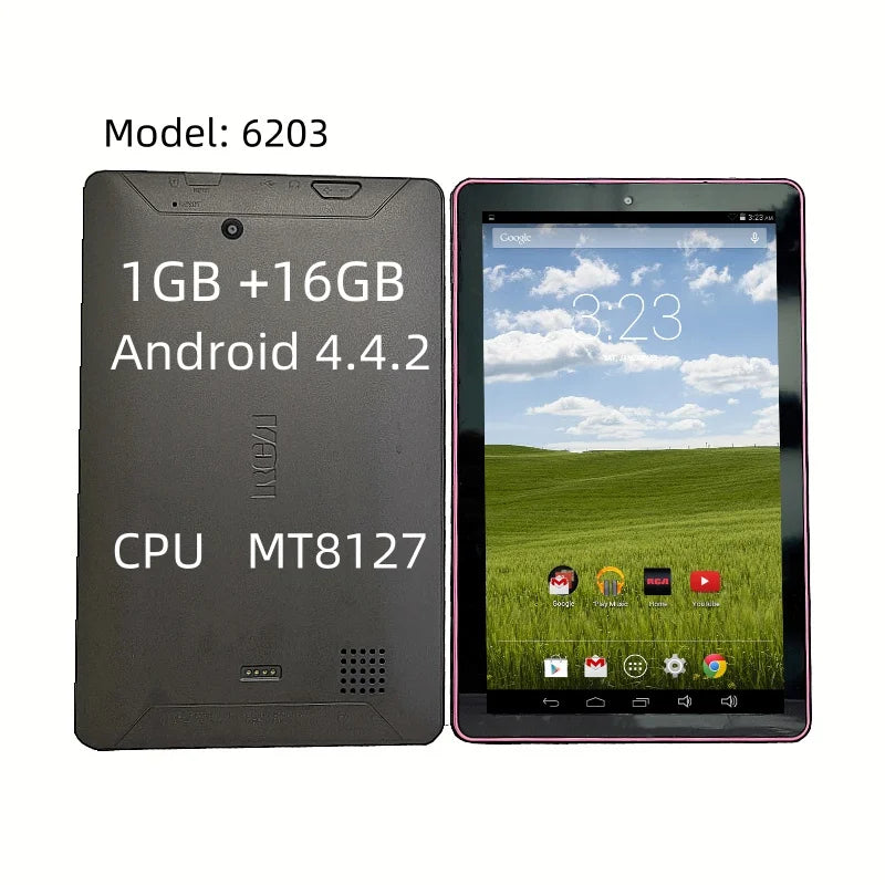 Nouvelles ventes 10.1 pouces Android 8.0 tablette PC RAM 2GB ROM 32GB MT8127 CPU Quad Core 1024x600 IPS double caméra WIFI