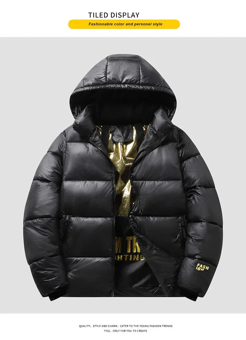 Parka d'hiver pour hommes, manteaux de luxe, mode, nouvelle Section, décontracté, épais, en coton, vêtements d'extérieur, coupe-vent, vestes chaudes, 2023
