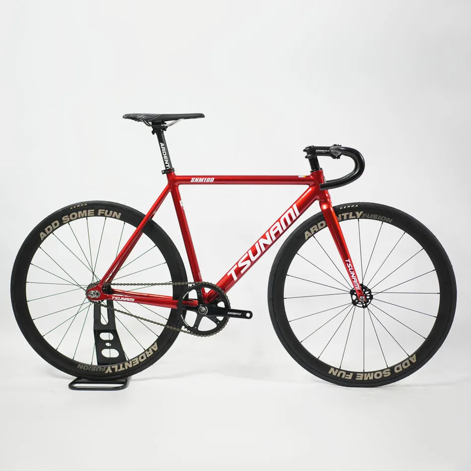 Tsunami SNM100 Fixie vélo à pignon fixe piste vélos de course à vitesse unique 700C cadre en aluminium pièces de cyclisme personnalisables sans frein