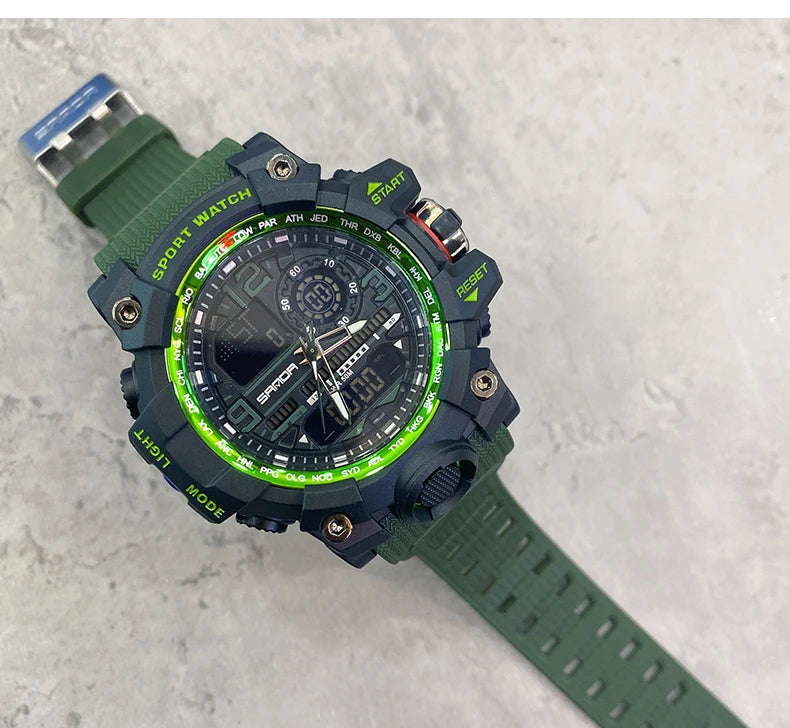 2022 Sanda Top Brand Sports Men's Watches Military Quartz Watch Man Waterproof Wristwatch For Men Clock Shock Relogios Masculino