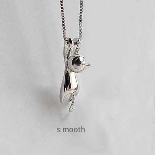 Colliers et pendentifs chat mignon en argent Sterling 925 pour femmes, cadeau de Festival à la mode, bijoux en argent Sterling