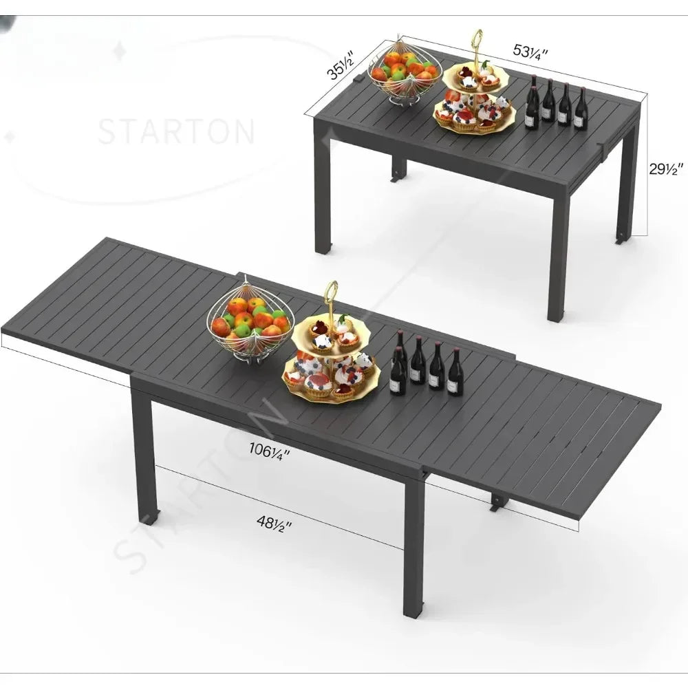 Offre spéciale et table extérieure de haute qualité pour porche, pelouse, jardin, petite table rectangulaire de bar