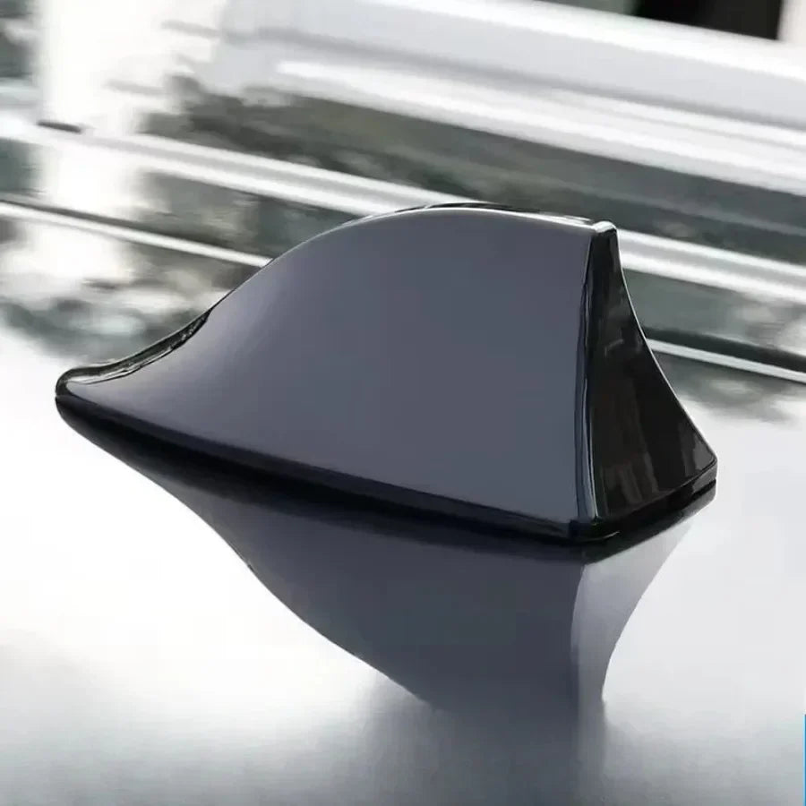 Décoration aérienne de toit d'aileron de requin de voiture de 2 pièces, Option d'antenne Radio AM FM, accessoire de style extérieur pour les véhicules, antenne de toit de voiture