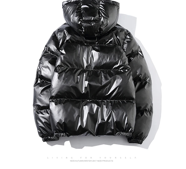 Parka hiver c à capuche imperméablesolide décontracté