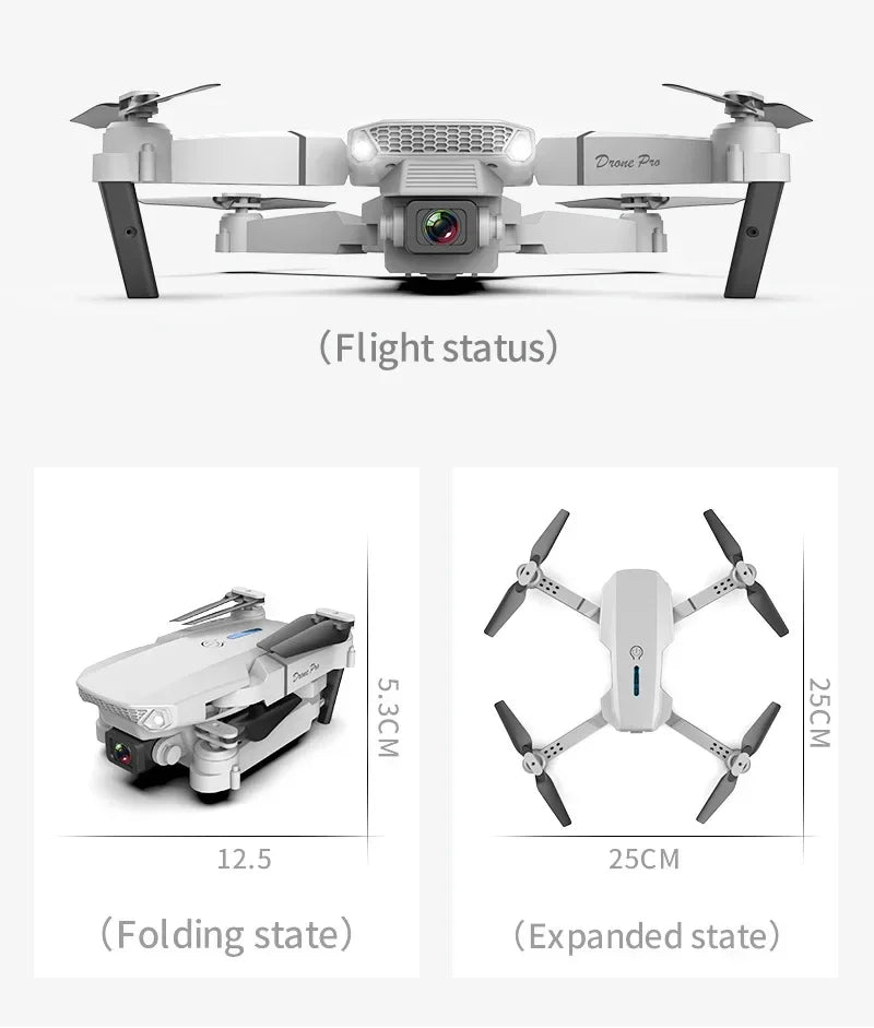 E88 Pro - Drone WIFI FPV avec Caméra HD 4K