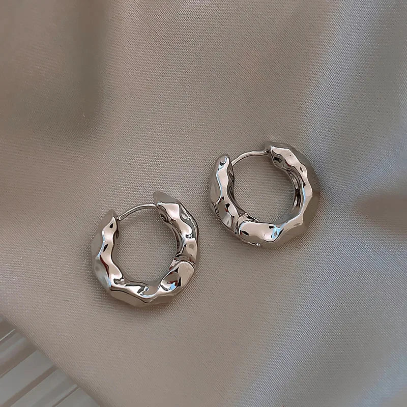 Boucles d'oreilles circulaires en argent Sterling 925 pour femmes, cerceau d'oreille en argent véritable, tendance, nouvelle collection, offre spéciale