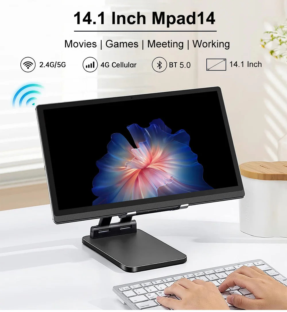 Tablette Nenmoen Mpad14 – 14,1" FHD, 6/12GB RAM, 256GB, Android 12, 4G LTE