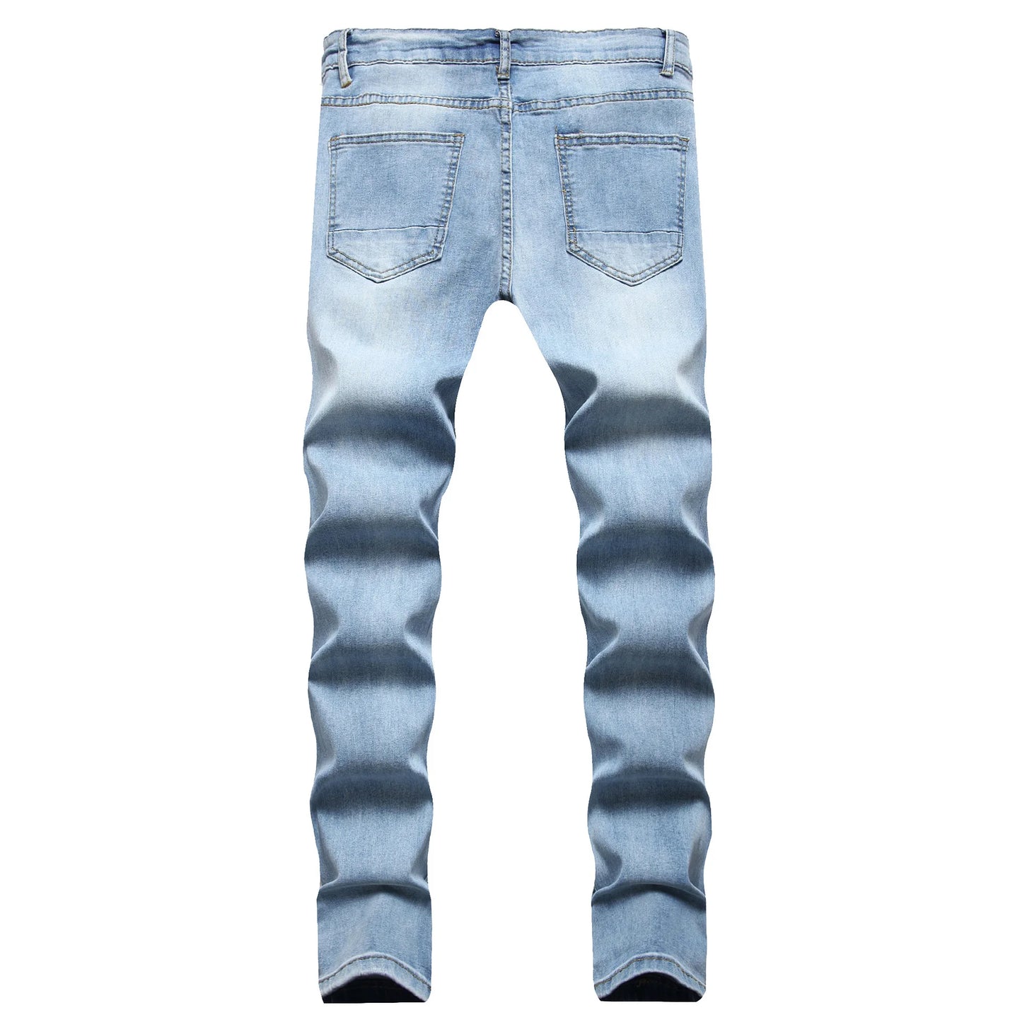 2024 Nouveaux Jeans Slim-Fit Rippés et Décolorés pour Hommes