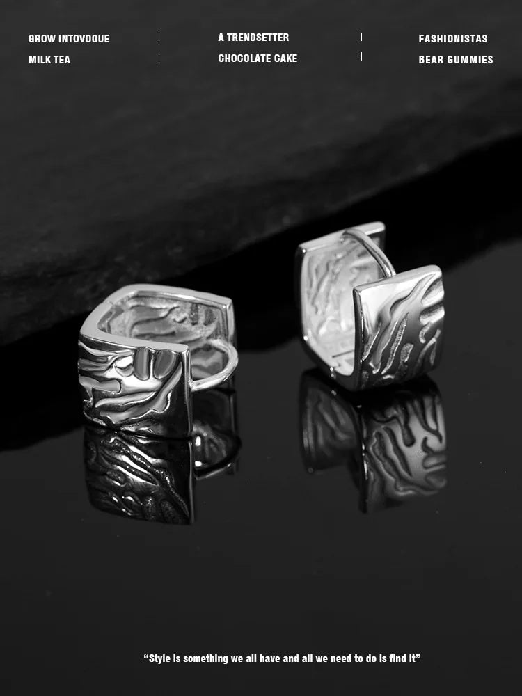 REETI 925 boucles d'oreilles en argent Sterling boucles d'oreilles carrées géométriques pour femmes cadeau boucles d'oreilles bijoux de mode cadeau