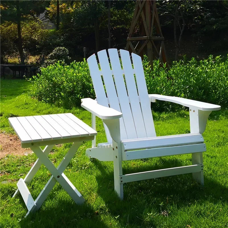 Ensemble de meubles de jardin avec dossier nordique en bois massif, ensemble de Table et chaises d'extérieur rétro, canapé de cour extérieure, chaise longue