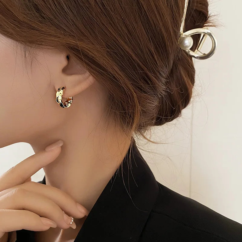 Boucles d'oreilles circulaires en argent Sterling 925 pour femmes, cerceau d'oreille en argent véritable, tendance, nouvelle collection, offre spéciale