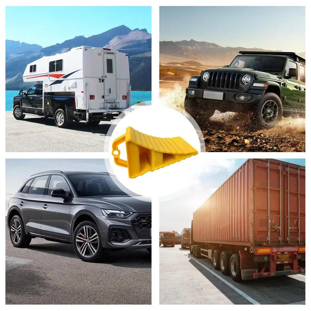 Cale-Roue Portable Antidérapante – Butée de Roue Sécurité pour Voiture, Camion, Remorque et RV