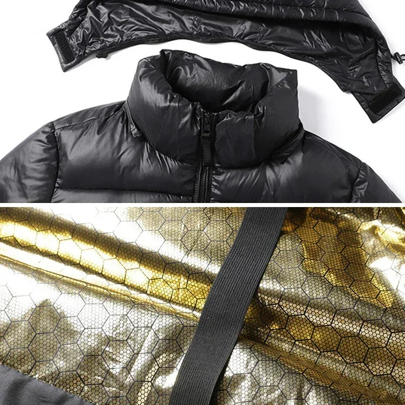 Parka d'hiver pour hommes, manteaux de luxe, mode, nouvelle Section, décontracté, épais, en coton, vêtements d'extérieur, coupe-vent, vestes chaudes, 2023
