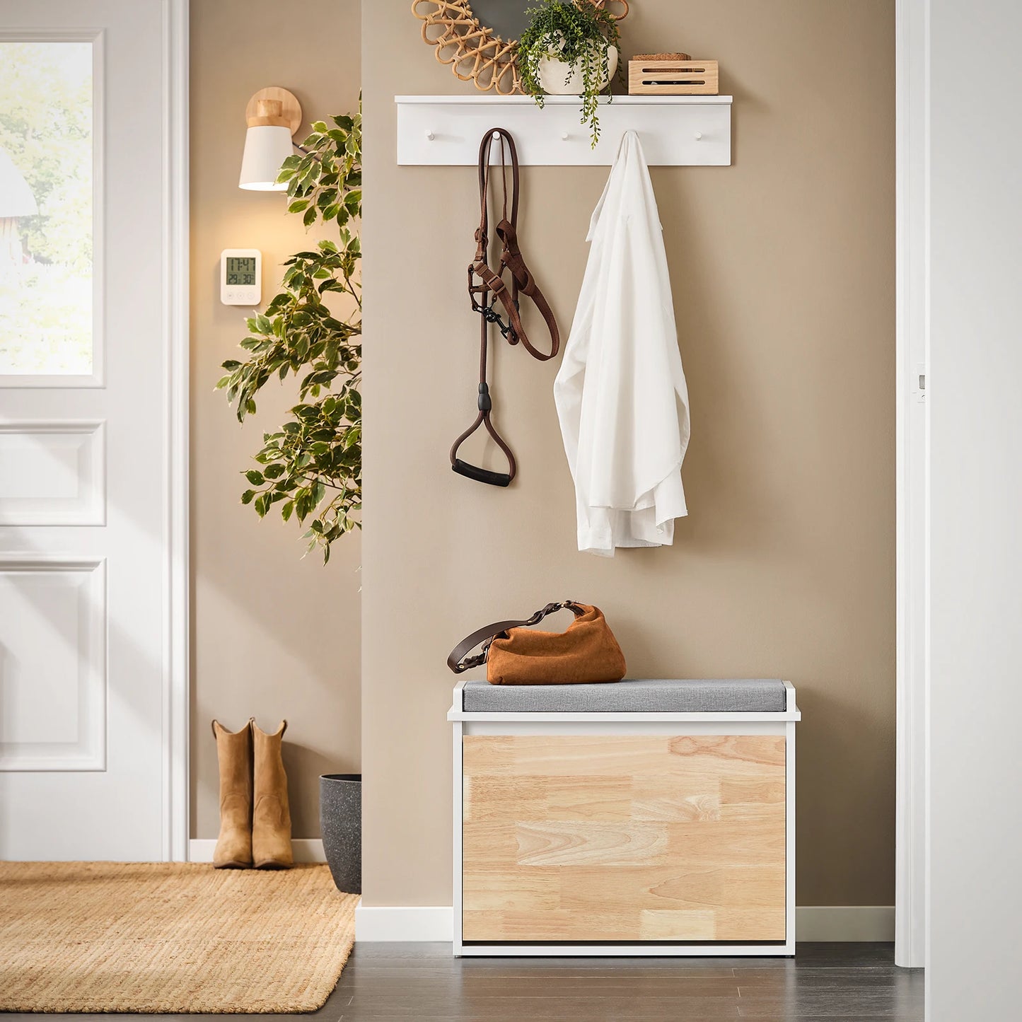 SoBuy – Placard à Chaussures avec Banc et Rangement
