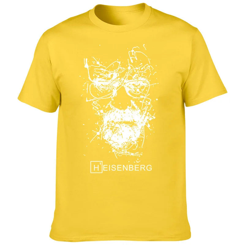 2022 Européen et Américain Créatif Breaking Bad Heisenberg T-shirt Série TV Impression Hommes Rue Mode T-shirt Haut Décontracté