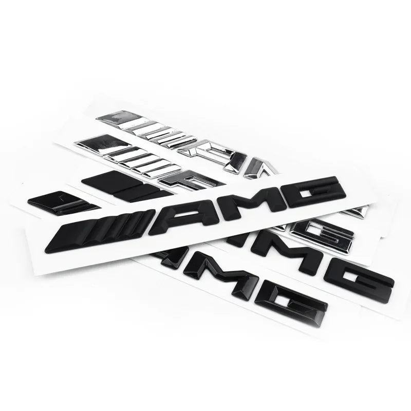 Autocollant de coffre d'emblème de lettre arrière de voiture en métal 3d, pour Mercedes benz AMG C E S GLE CLC classe W204 W203 W205 W124 W221 W213 W212
