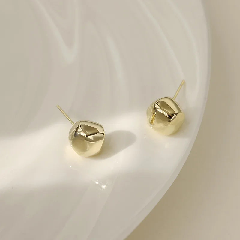 Boucles d'oreilles en argent 925 pour femmes, accessoires de bijoux mignons et doux, accessoires de bijoux simples à la mode